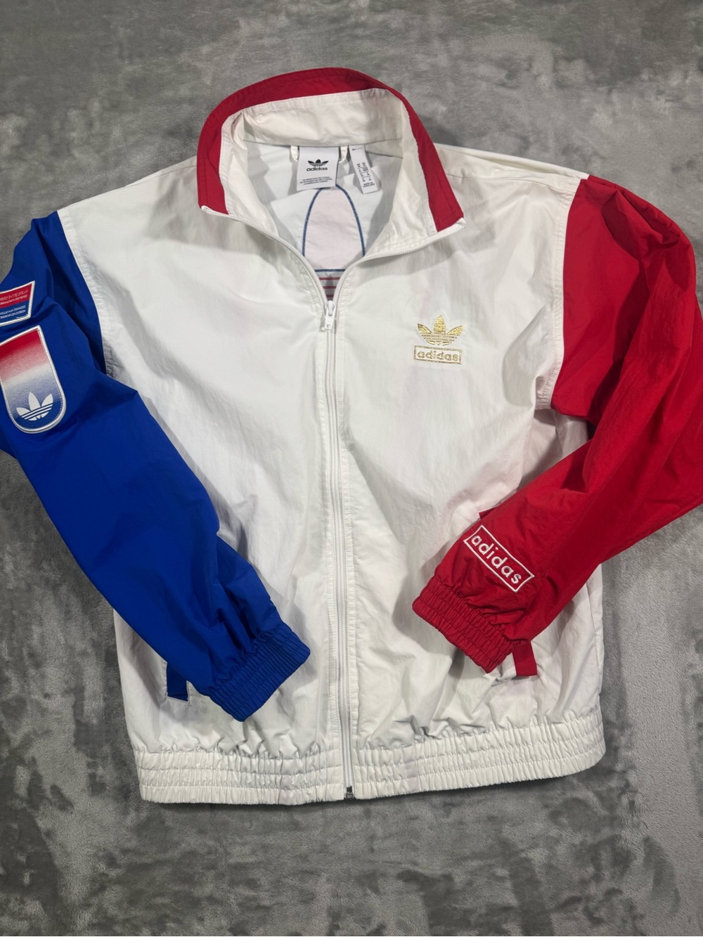 ADIDAS ORIGINALS USA TREFOIL SHADOW COLOR WINDBREAKER JACKET MEN'S MEDIUM